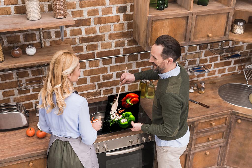 Szklana Płyta Deska Do Krojenia 52X40 Papryka