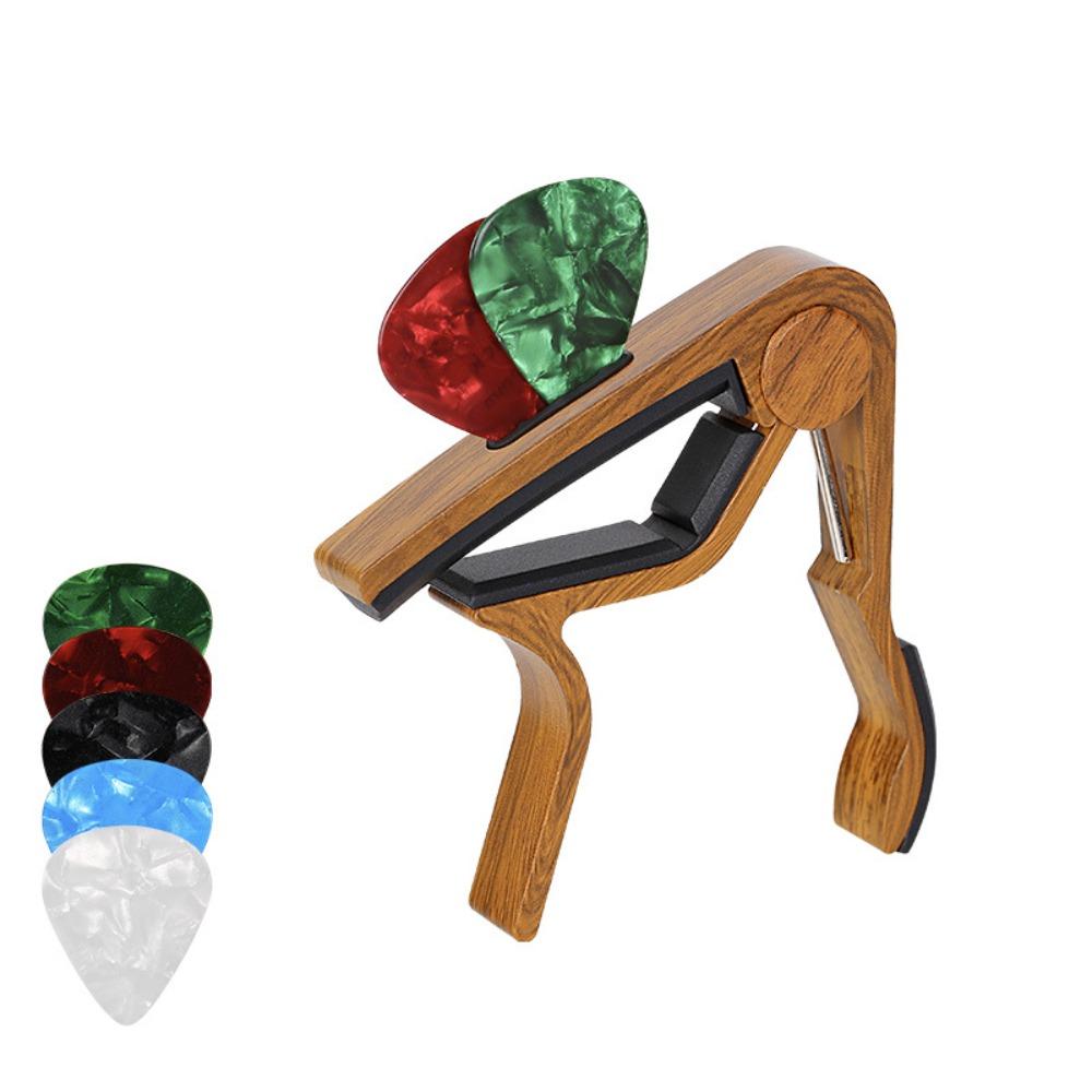 Rose Wood Grain Guitar Capo Stable Rubber Padded Violin Tune Change Clamp  Electric Guitar