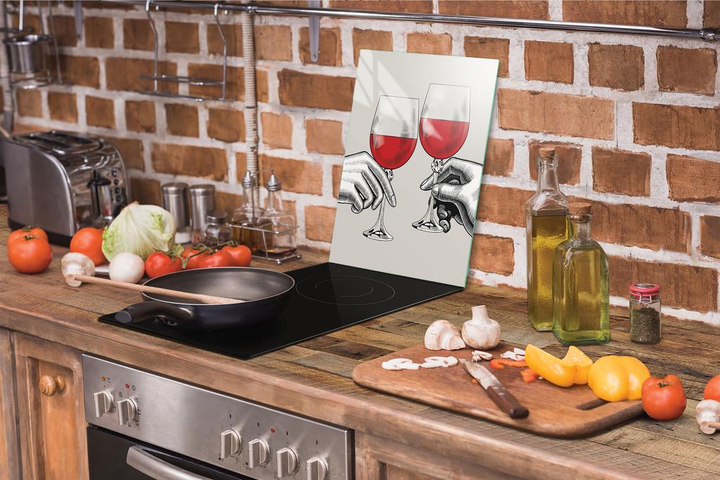 SZKLANA DESKA DO KROJENIA 35x52 WINO