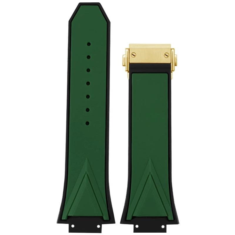 Armband für HUBLOT BIG BANG Sang Bleu Serie Silikon Herren Armband Kette Gummi Armband 29mm*17mm