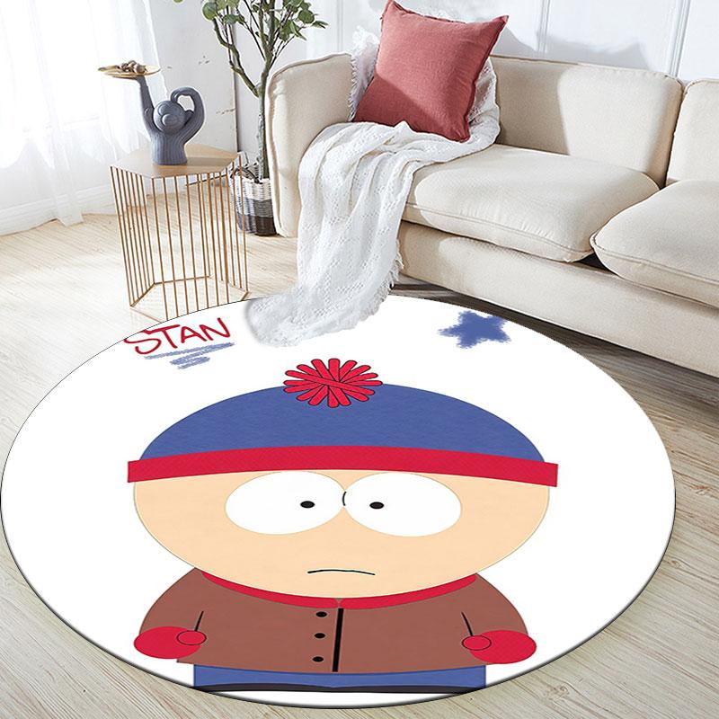 Stan Marsh Pattern Round rug,Carpet Rug for Living Room Bedroom Playroom ,Non-slip Floor Mat,Holiday Gifts and Birthday Gifts.