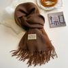 31Colors Fashion Cashmere Scarf for Women Warm Winter Solid Color Double Sided Wraps Neckerchief Poncho Echarpe Pashmina Stoles