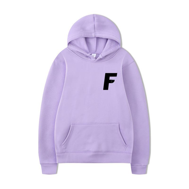 Autumn Winter Long Sleeves Casual Sports Hoodies Comfortable Warm Pockets Fashionable Letter Printed Loose Casual Sports Versatile Coat Hoodies