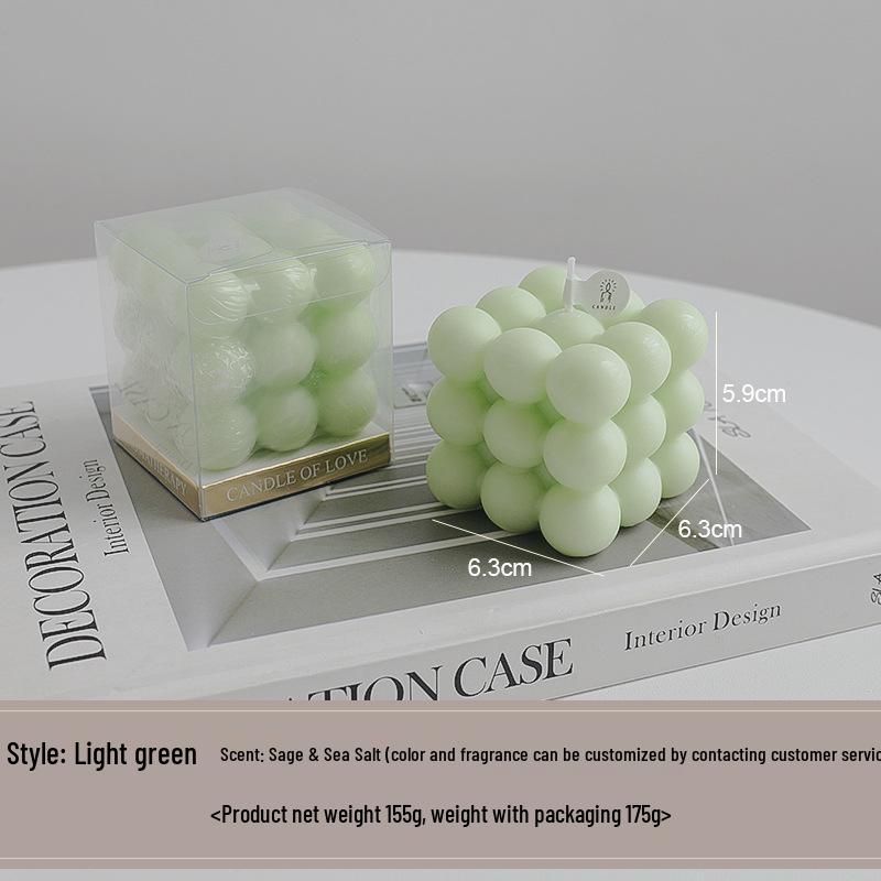 High-End Customizable Scented Candle Rubik's Cube Ornament Gift