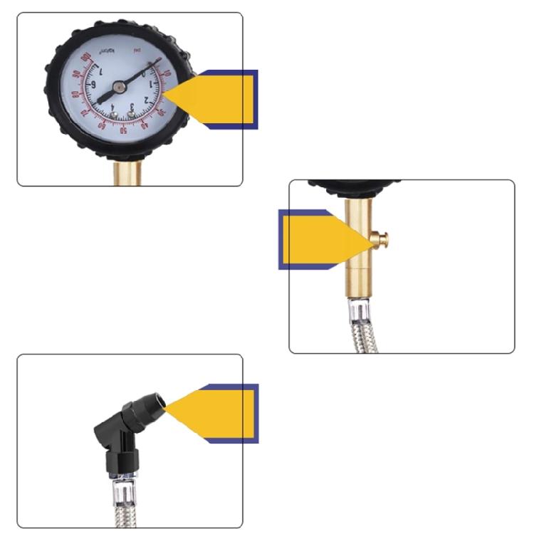 Auto Tire Gauge Bicycle Pressure Meter Tester Diagnostic Monitoring System Tool