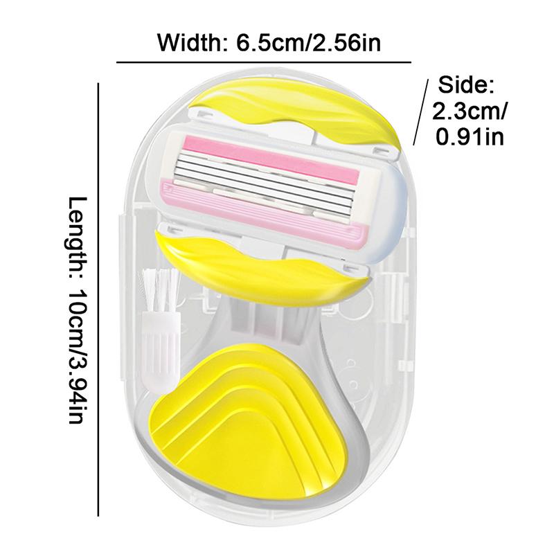 Portable Comfortglide Women Razor For Travel Face Leg Bikini Body Hair Shaving With Aloe Vera Soap Lady Manual Shaver Set
