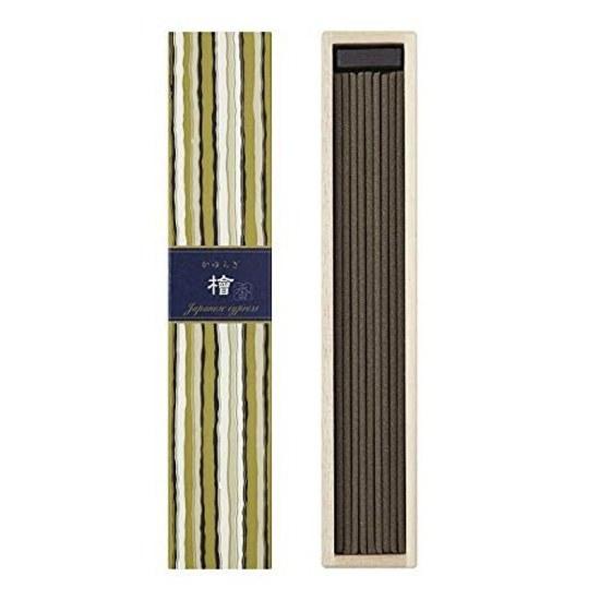 Nippon Kodo Kayuragi Hinoki Stick 40 pieces incense holder White items (x 1)