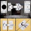 Hinge Repair Plate Cabinet Furniture Drawer Table Scharnier Stainless Steel Household Hardware Hinge Fixing Plate