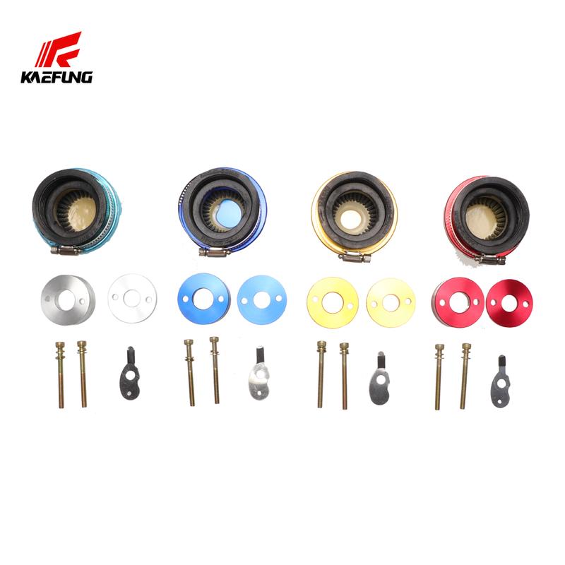 15mm 40-5 Luftfilter-Adapterplatten-Kit Passend für 2-Takt 43cc 47cc 49cc Rasentrimmer, Stand-Up-Scooter, Pitbike-Mini-Bike
