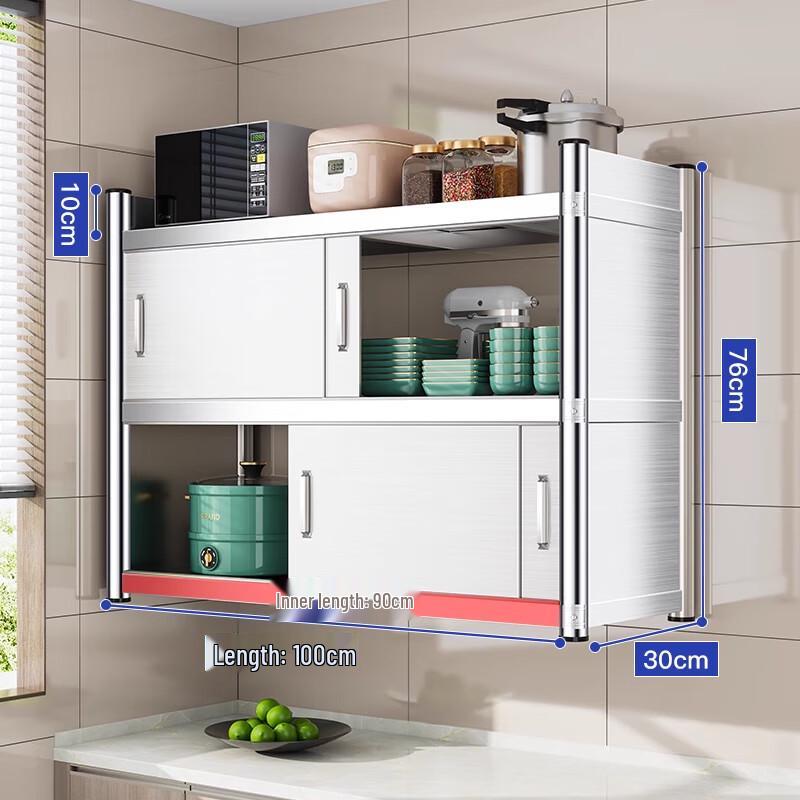 Beifu Stainless Steel Sliding Door Kitchen Cabinet