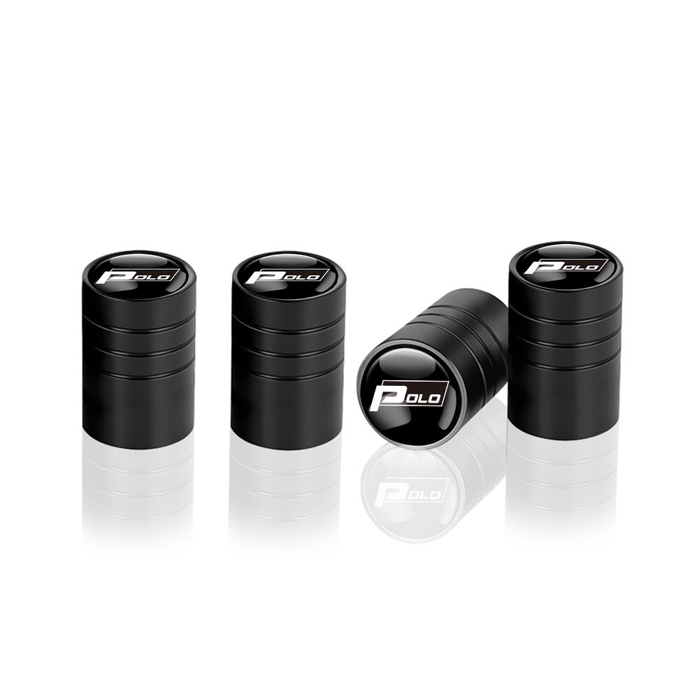 T304Pcs Car Tire Valve Caps Metal Wheel Dust Covers Accessories For Volkswagen VW R Polo Passat Rline Golf Tiguan Jetta GTI Touran