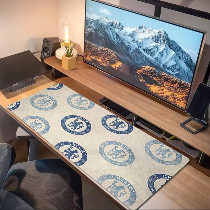Chelsea Football Club Print Cushion Non-slip Laptop Tablet Big Mousepad XXL Mat Mini PC Playmat With Lock edge