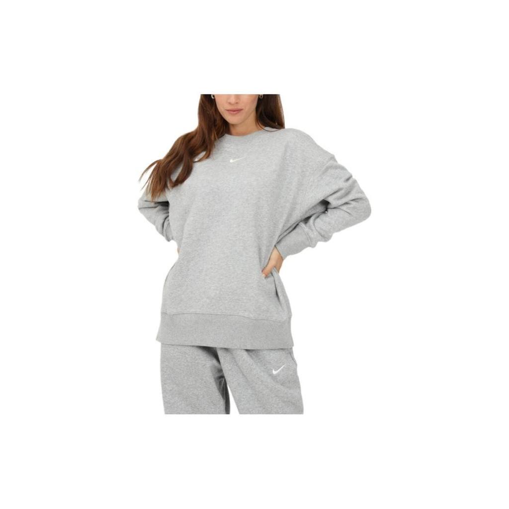 Nike Womens Phoenix Fleece Oversized Crewneck Sweatshirt Grey Women Streetwear DQ5733-063