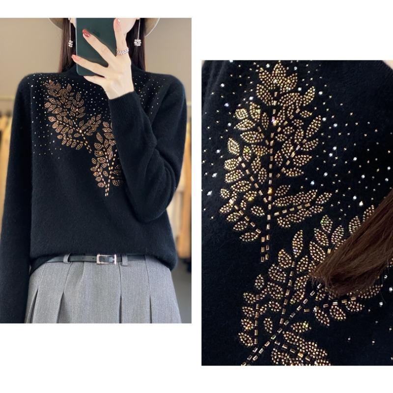 Women S Half Turtleneck Long Sleeve Knit Sweater Casual Top
