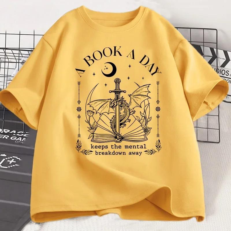 Fashionable retro letter printed Harajuku style aesthetic Tshirt for Womens daily versatile short sleeved Tshirt