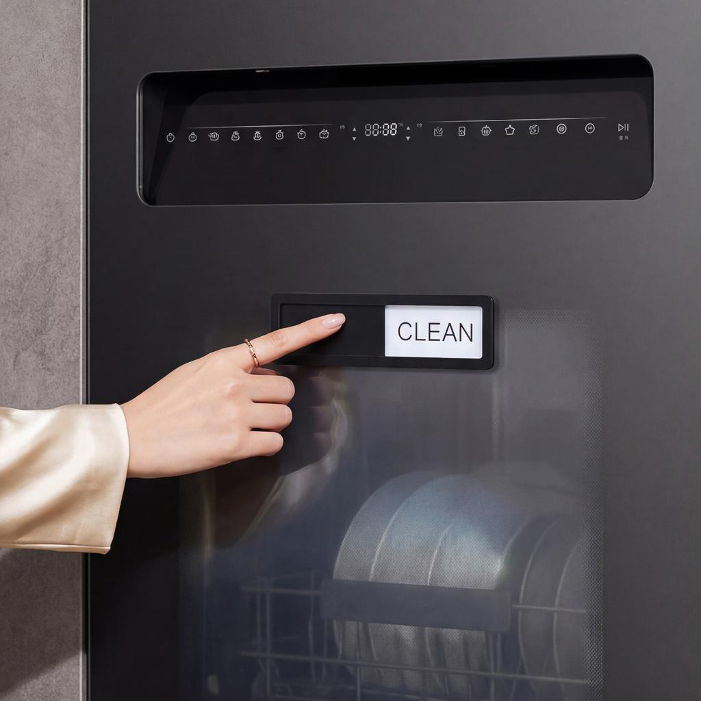 Dishwasher Magnet Sliding Sign Indicator for Clean and Dirty Status Dishwasher Door Attachment Durable and Easy To Use Sliding Design