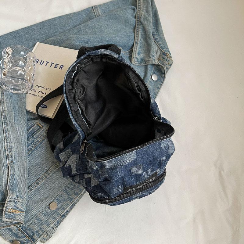 Рюкзак в клетку с клетчатым принтом — фото 7