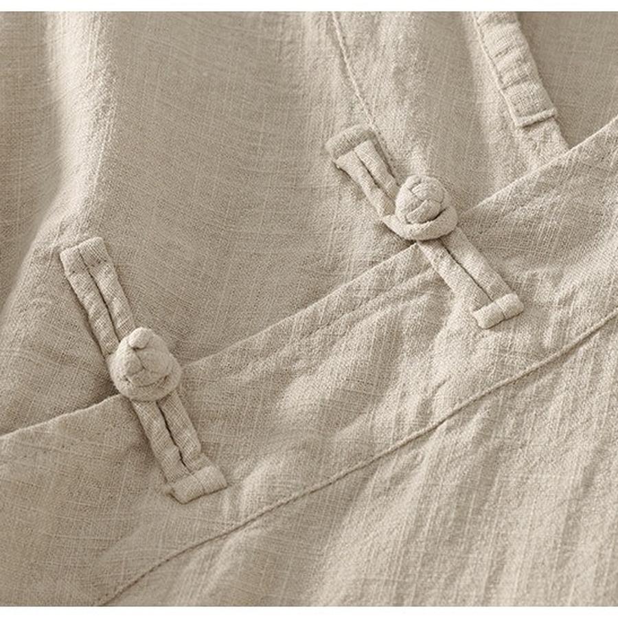 Elegant Vintage Chinese Style Shirt for Women Zen Buddhist Robe, Tea Party Outfit, Long Sleeve Open Cardigan