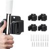 4Pcs Hanging Mop Storage Clips Rack with Screws Brush Broom Hanger Mop Broom Holder  Garden Clip