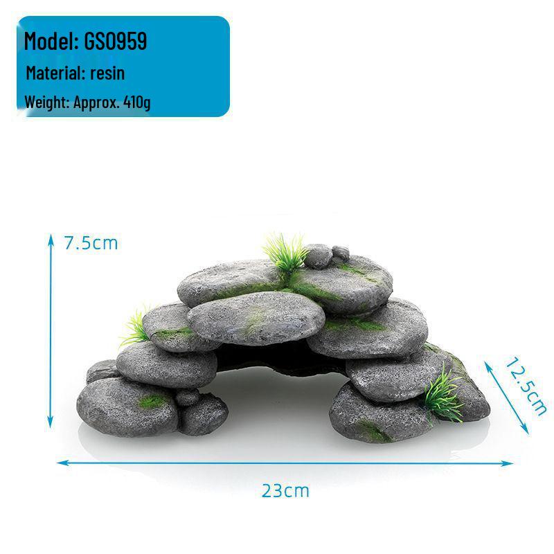 Platformă pentru Broaște Țestoase la Soare și Ascunzătoare: Loc de odihnă plutitor doi-în-unu și rampă de cățărare pentru țestoase cu tâmple roșii și țestoase de iaz chinezești