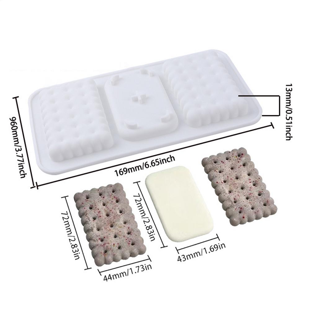 

Cookie Silicone Mold 3D Square Pastry Baking Moulds Non-Stick Chocolate Molds for Pudding Cookie Candy Cake Restaurant Party