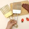 Bread Slicer Holder Stainless Steel Food Cutting Guide For Cake Meat Ham Fish Kitchen Tool Ergonomic Grip Rust Resistant Durable