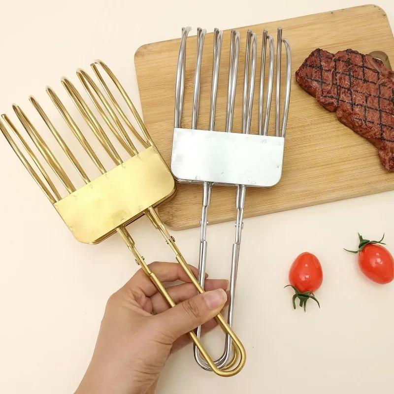 Bread Slicer Holder Stainless Steel Food Cutting Guide For Cake Meat Ham Fish Kitchen Tool Ergonomic Grip Rust Resistant Durable