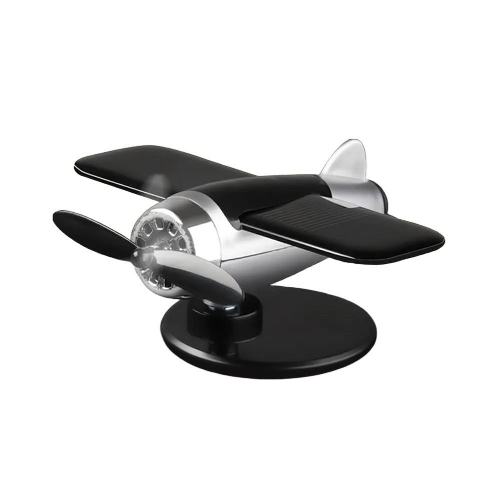 Attractive Solar Powered Airplane Ornament For 360 Degree Dashboard Decoration