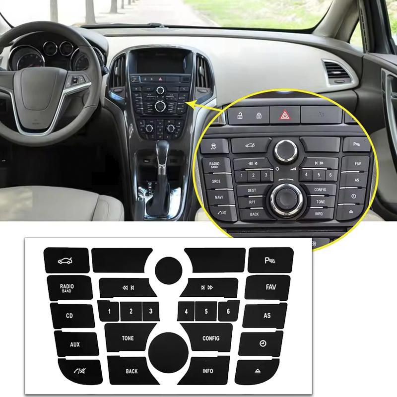 

1Pc 120*190mm Audio Button Repair Sticker,Radio Button Sticker,For OPEL ASTRA J/Vauxhall Astra/Holden Astra/Vauxhall GTC