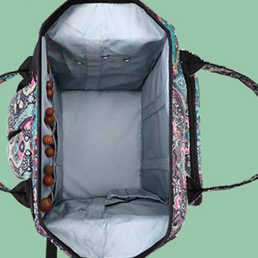 Knitting Bag Large Capacity Crochet Yarn Organizer Bag Lightweight Wear-resistant USB Charging Function for Sewing Crochet Hooks
