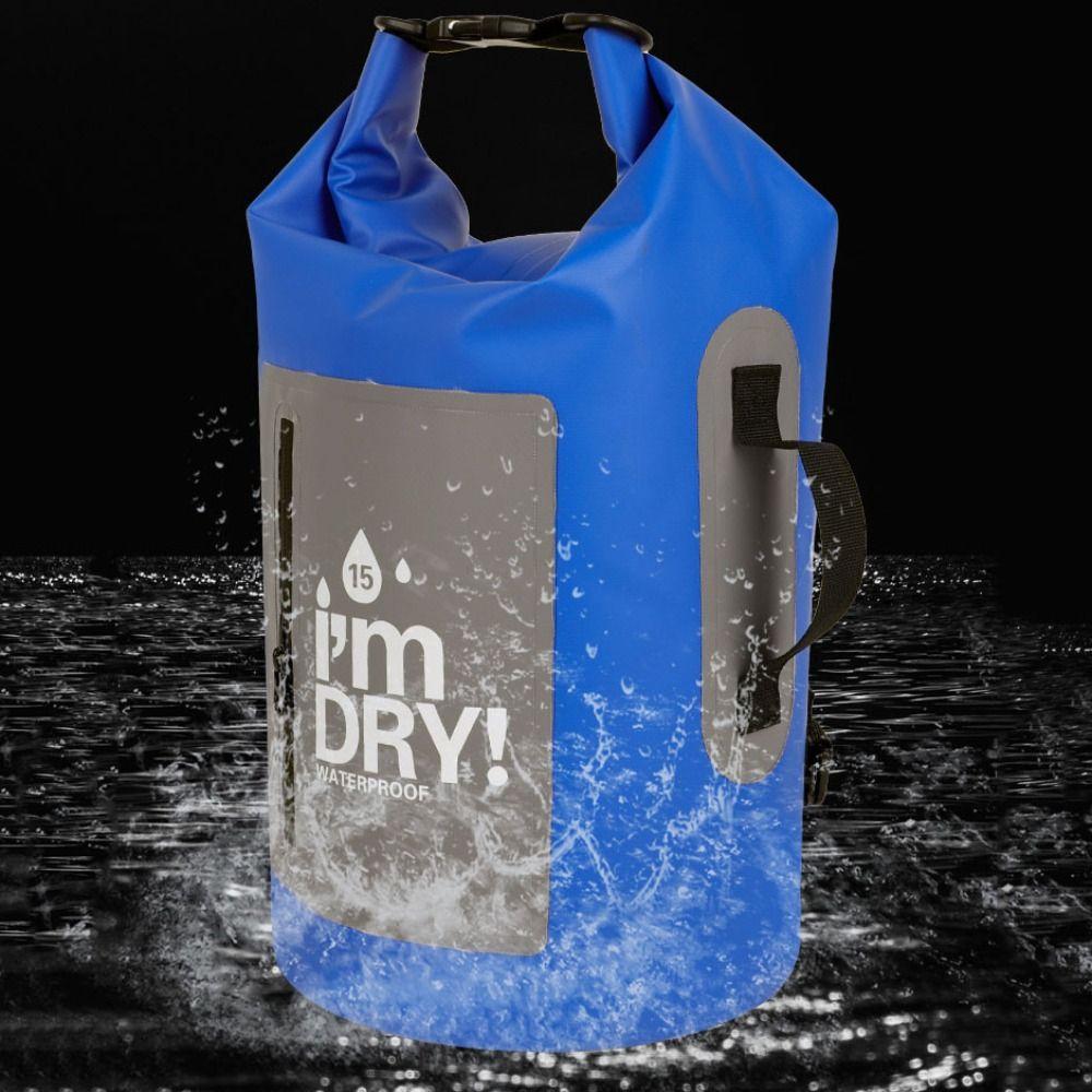 10/15L Swimming Bucket Bag Large-Capacity Beach Backpack Waterproof Dry Bag  Water Sports