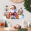 Removable Santa Gingerbread Man Wall Sticker for Living Room, Bedroom, or Glass Windows SD94