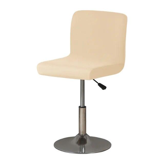 Elastischer, fester, kurzer Rückenbezug, Spandex-Barstuhlbezug, armloser Stuhlsitzbezug, Hotelbankett-Wohnzimmerstuhl-Schonbezüge