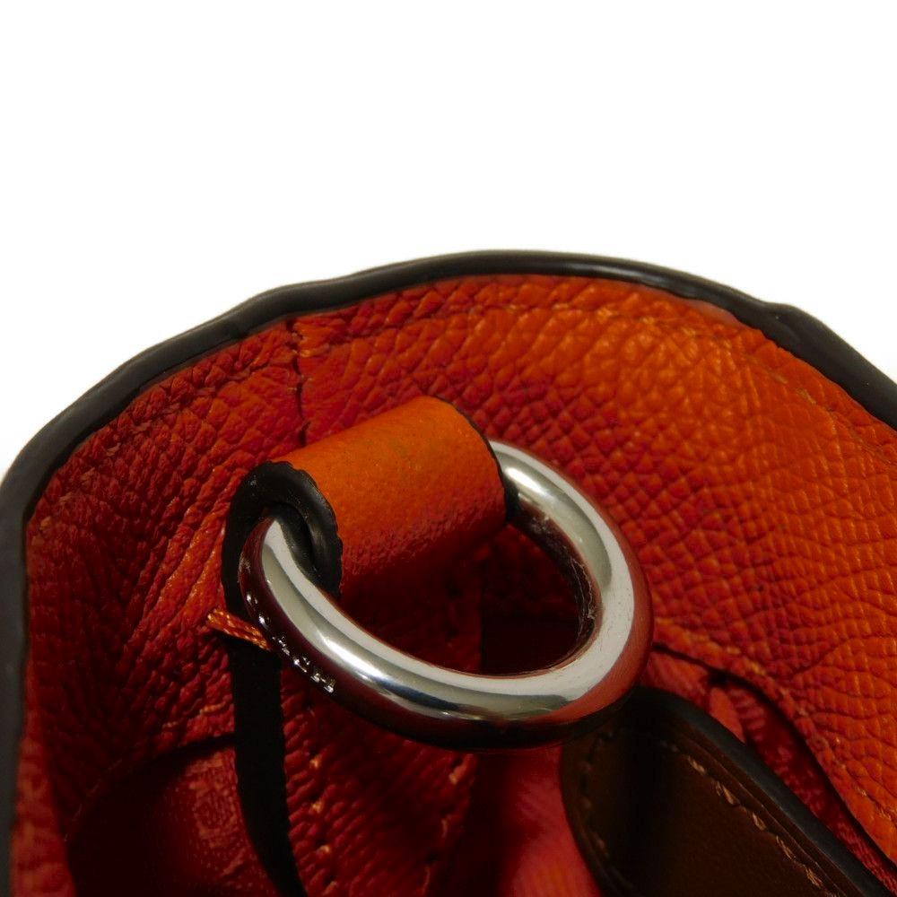 Used 9726 Interior Messenger Bag CJ843 7921 Current C Mark C Logo Cross Grain Signature Orange Men's from Japan