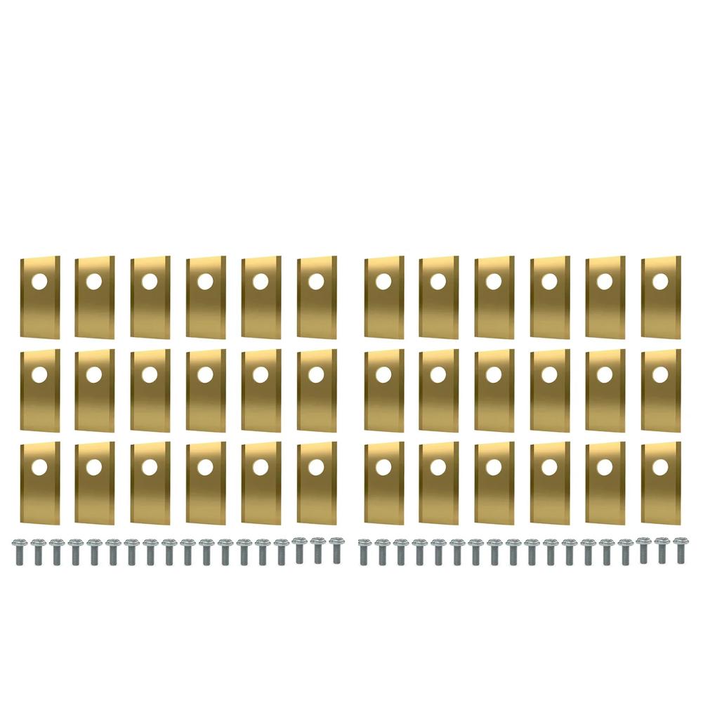 18Pcs Lawn Mower Cutting Blade Set Robot Mower Replacement Blade Robotic Lawn Mowers Replacement for Worx Landroid Lawn Mowers