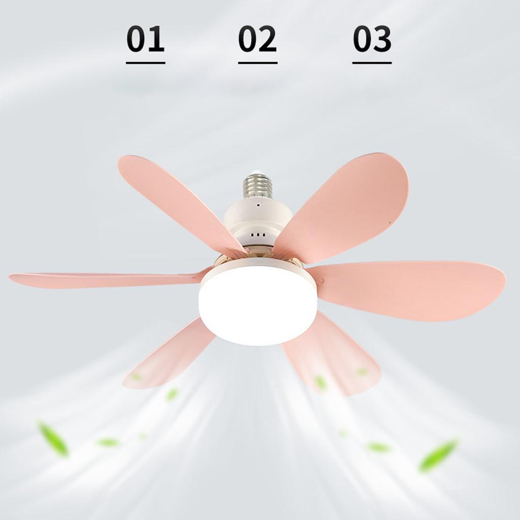 Multifunctional Ceiling Fan with Light, Lamp etachable Fan Leaf with Remote Control 3000K-6500K AC85V-265V