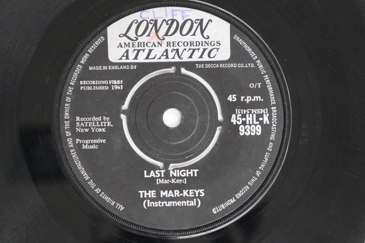 

7inch Record MAR-KEYS - Last Night / Night Before 45HLK9399 London American 1961 UK Soul/Funk Used