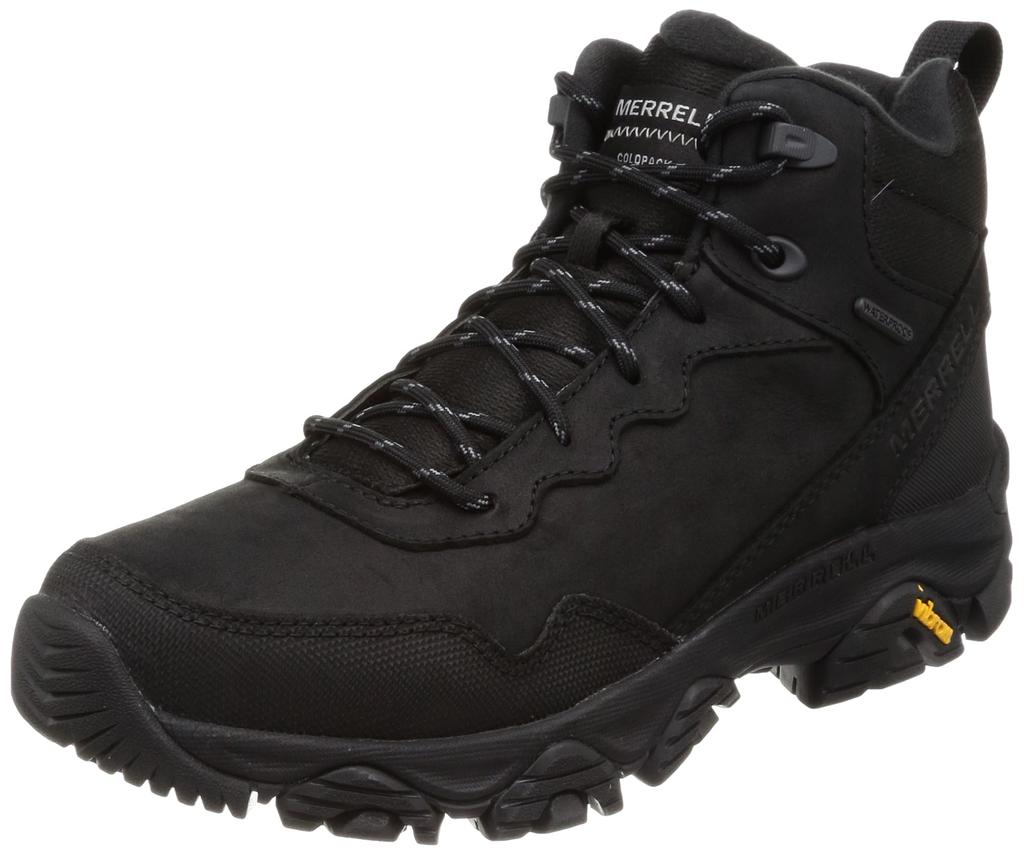 Merrell Coldpack 3 Thermo Mid Waterproof Snow Size 2E Boots, Men's, Black, 26.5 cm,