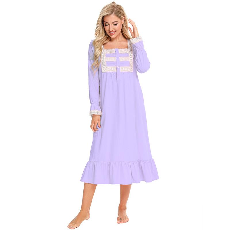 Women's Comfortable Elegant Long Sleeve Dress Casual Breathable Halloween Party Homewear