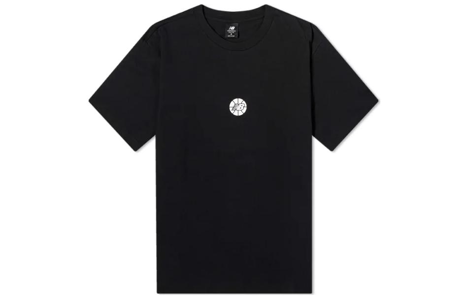 New Balance T Shirts Men s Black Crew Neck Moderate Straight Fit MT23582-BK M