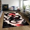 1PC Dragon coiling around red temple Print Carpet Rug for Living Room Bedroom Sofa Doormat Home Decor Non-slip Floor Mat