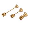 3pcs Different Heights Candlestick Holders Gold Metal Candle Holders  Wedding Centerpiece