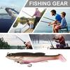12.5cm/21g Soft Bait 3D Simulated Fisheye Simulation Treble Hook Bite Resistant Angling T-tail Treble Swivel Bionic Bait Outdoor Fishing