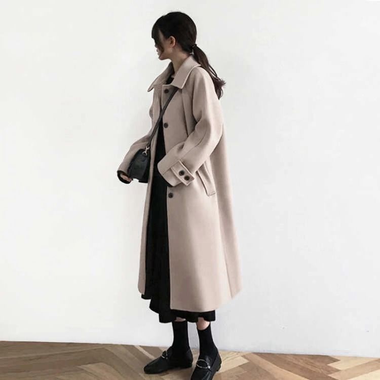 korean style wool coat