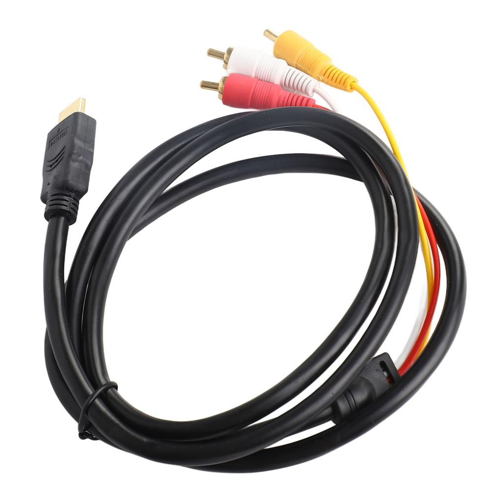 HD to Audio Video Cable 1.5m Length Signal Transmitter Audio Connector HD Multimedia Interface Male to Audio Video Cable