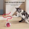 Interaktives Katzenspielzeug Ball Automatisches Rollspielzeug für Wohnungskatzen Elektrischer Smart-Ball mit Schwanzseil zur Jagdsimulation für Kätzchen