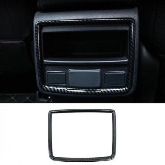 For Subaru Forester - Carbon Fiber Steel Rear Air Outlet Vent Frame Trim