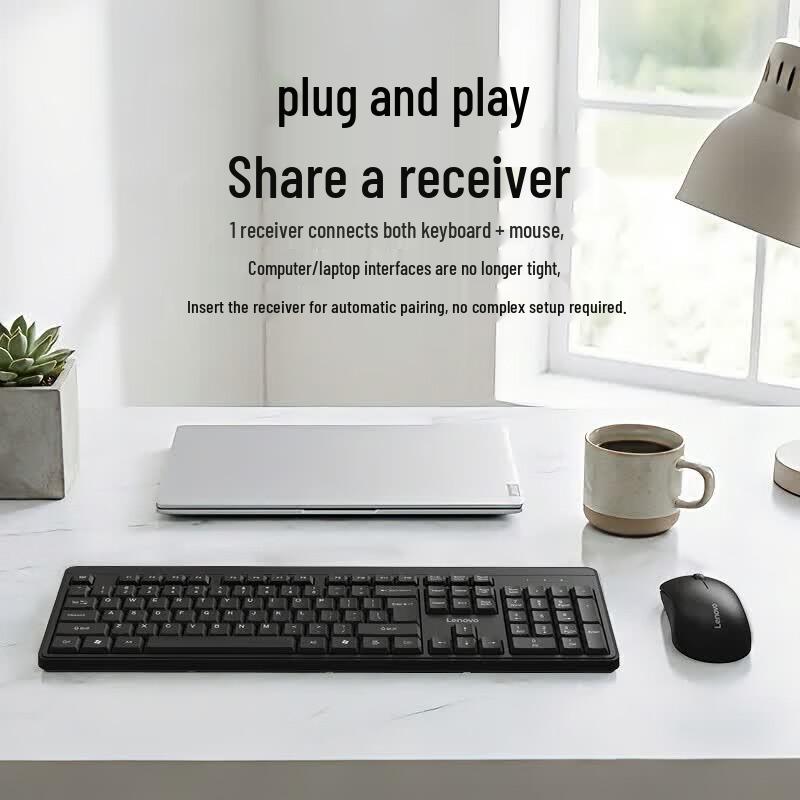 Lenovo KN210 Wireless Keyboard and Mouse Combo