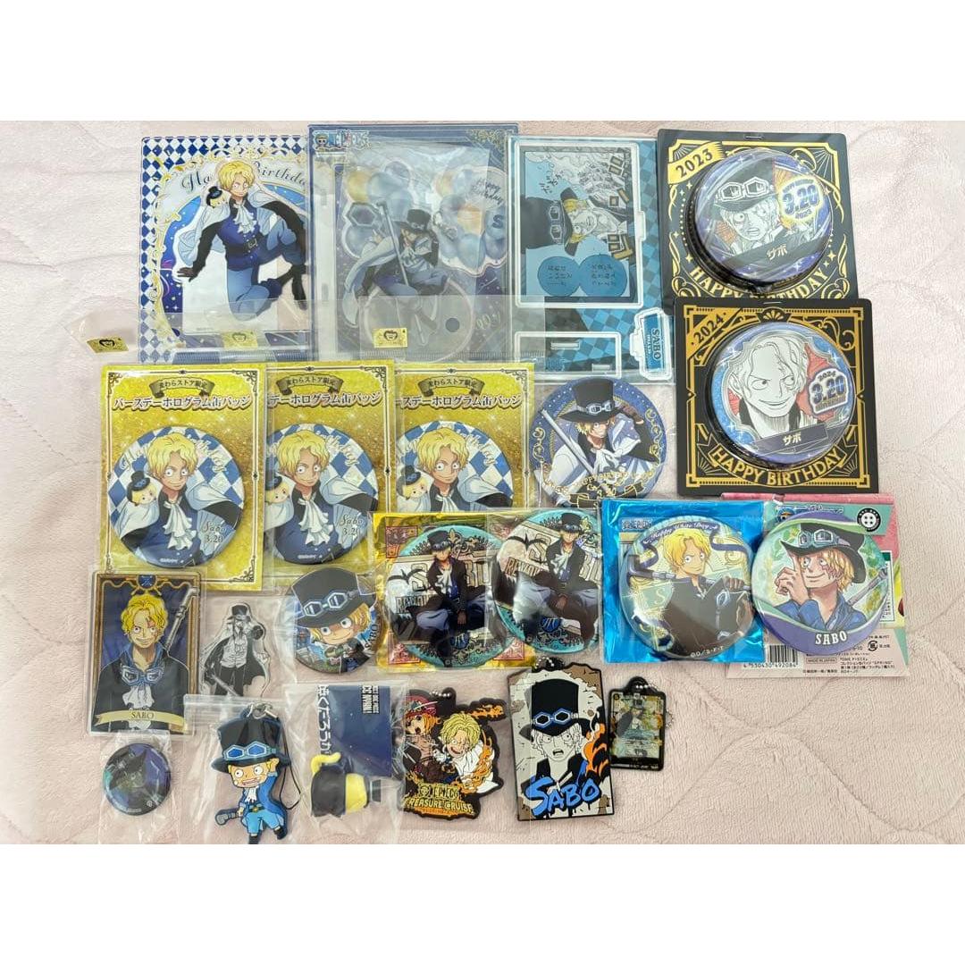 Used ONE PIECE Sabo Acrylic Stand Can Badge