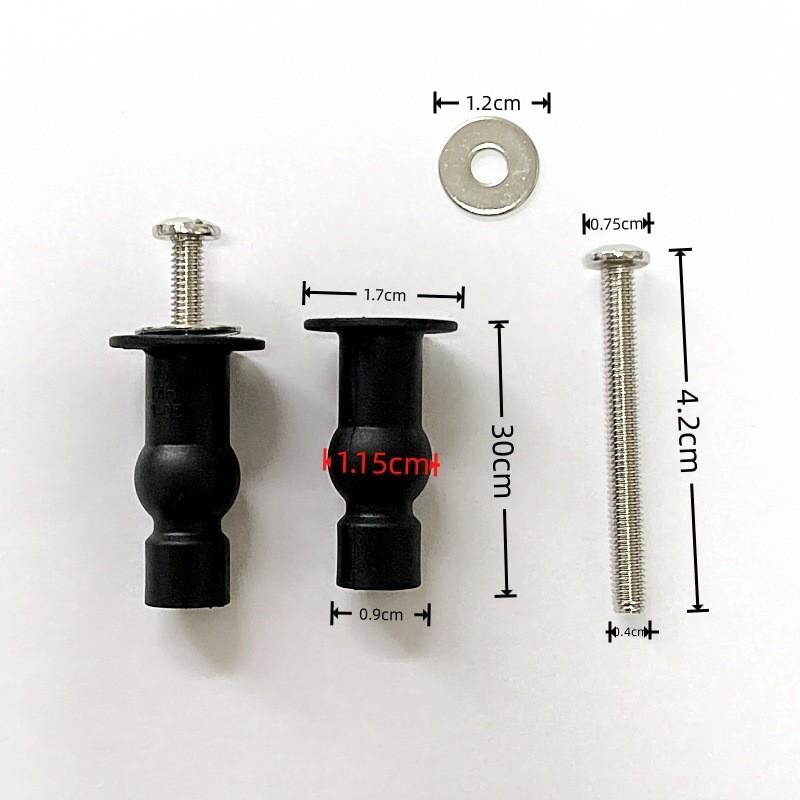 Stainless Steel Toilet Seat Fixing Bolts With Rubber Expansion For Bathroom Repair
